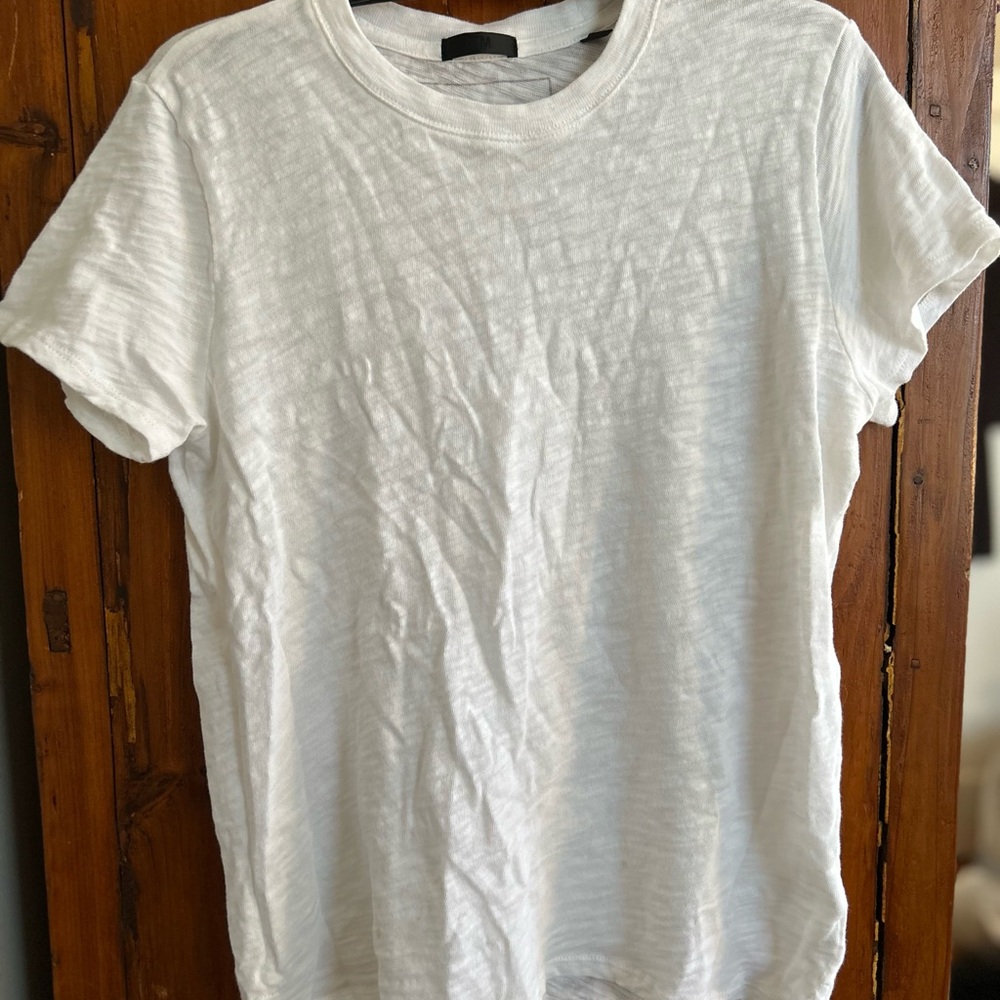 ATM Anthony Thomas Melillo White Crew Neck Tee